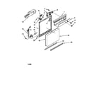 Whirlpool DU810DWGU1 frame and console diagram