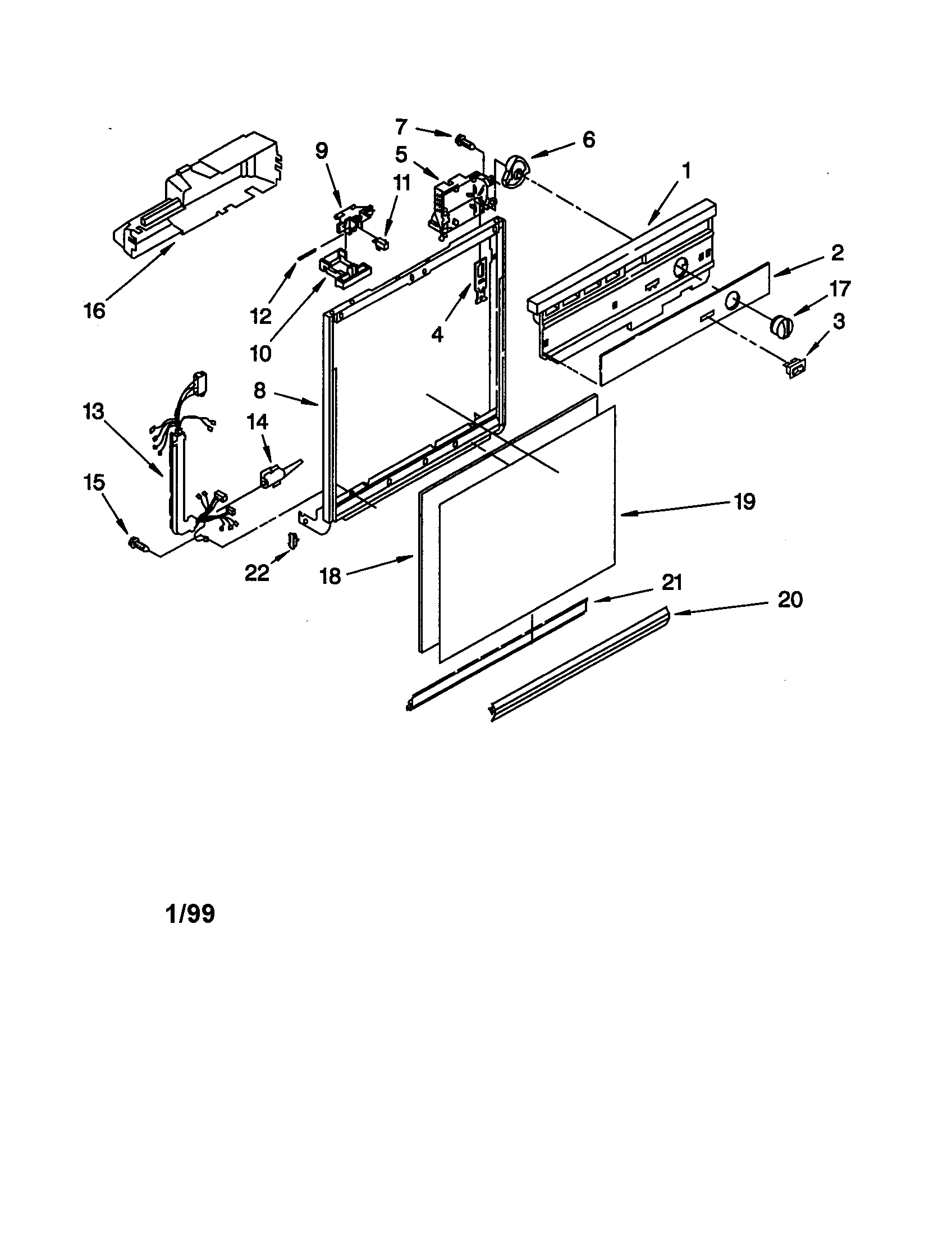 Frame and console