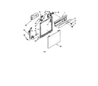 Whirlpool DU801DWGQ1 frame and console diagram