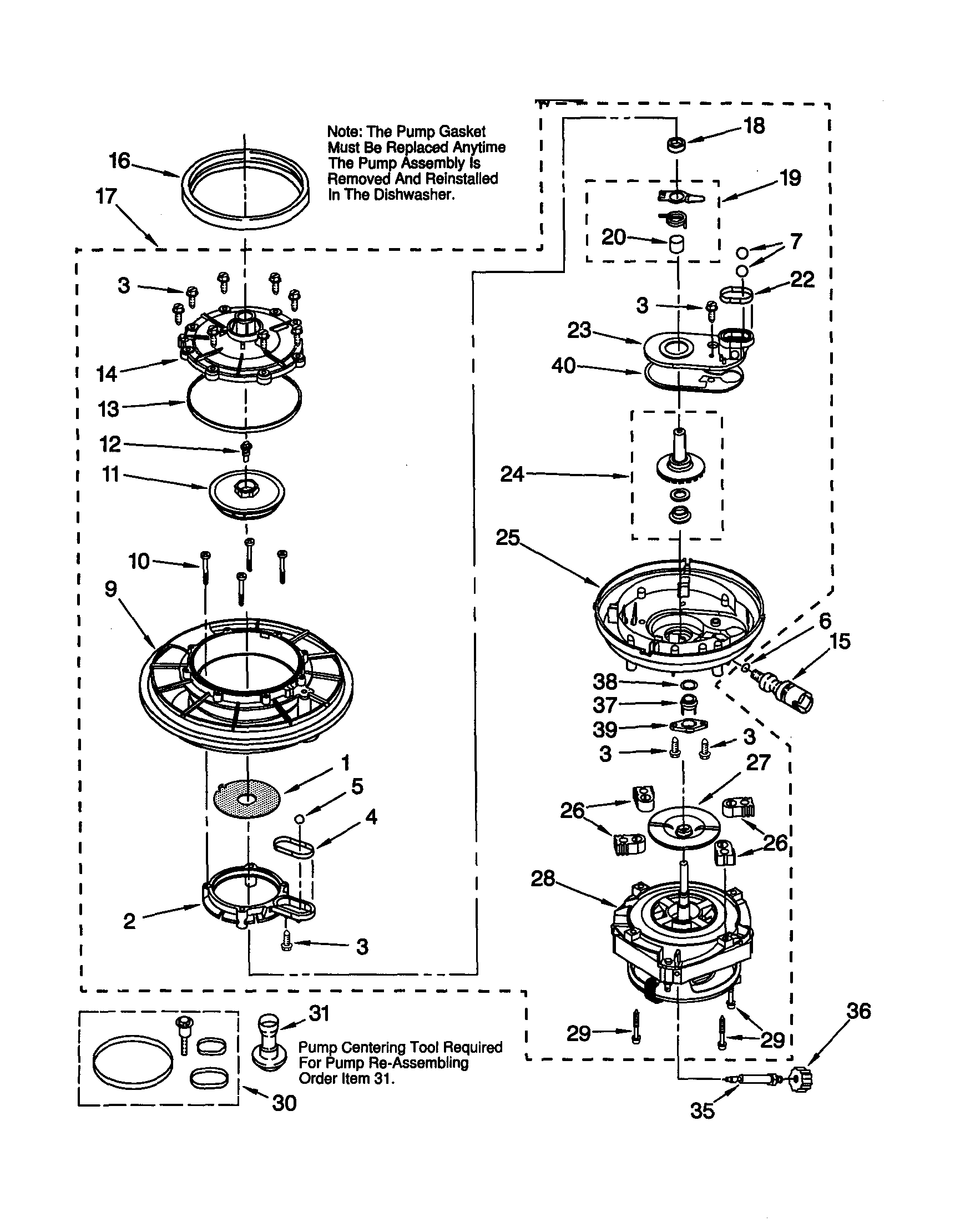 Pump and motor