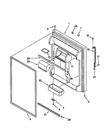 Refrigerator door