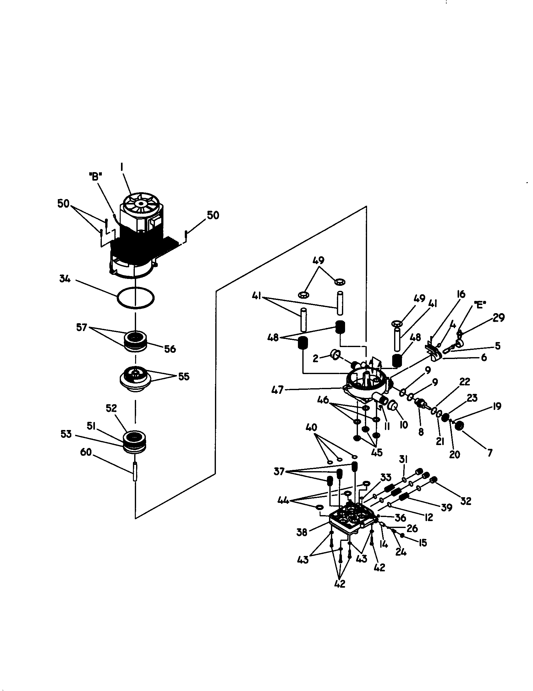 COMPLETE MOTOR AND PUMP