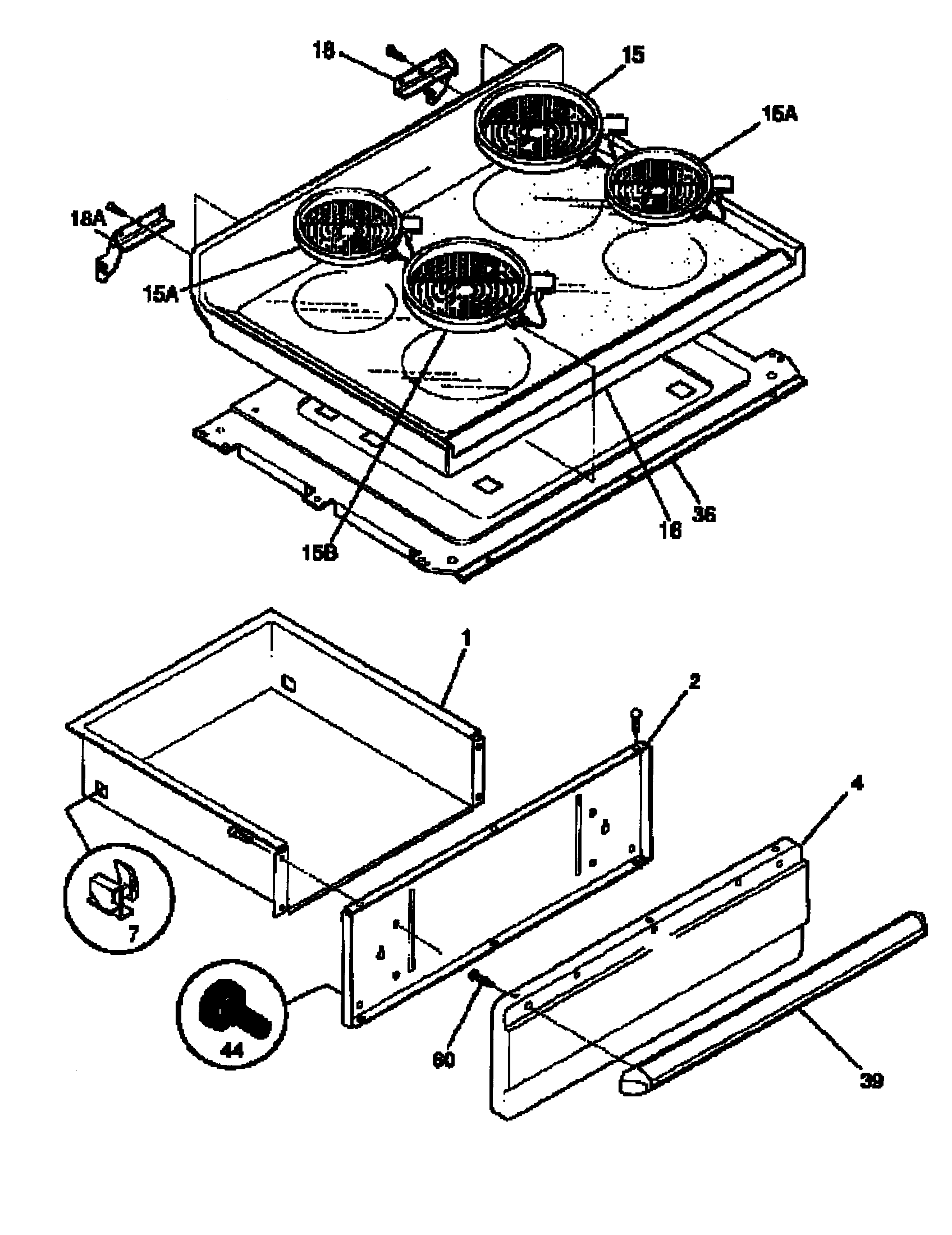 Top/drawer
