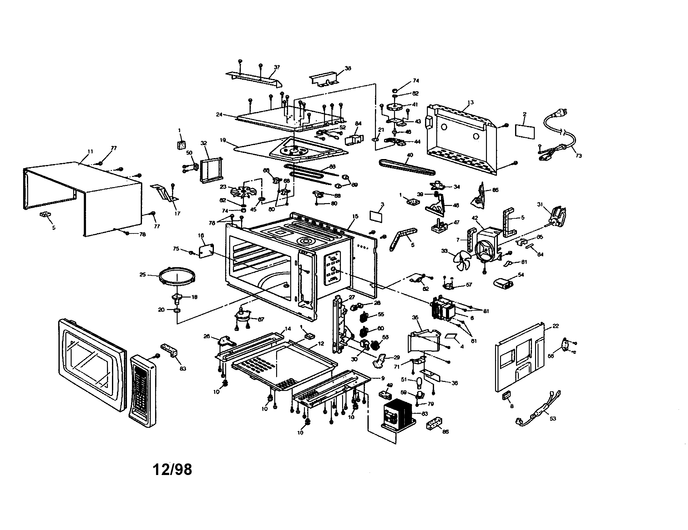 Outer cabinet/controls