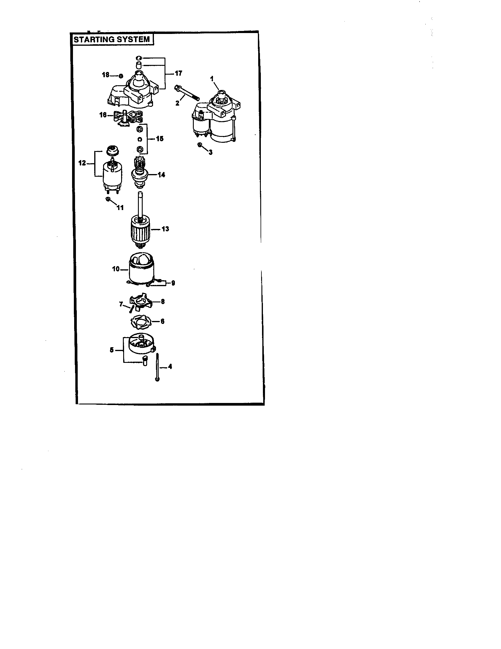 Starting system