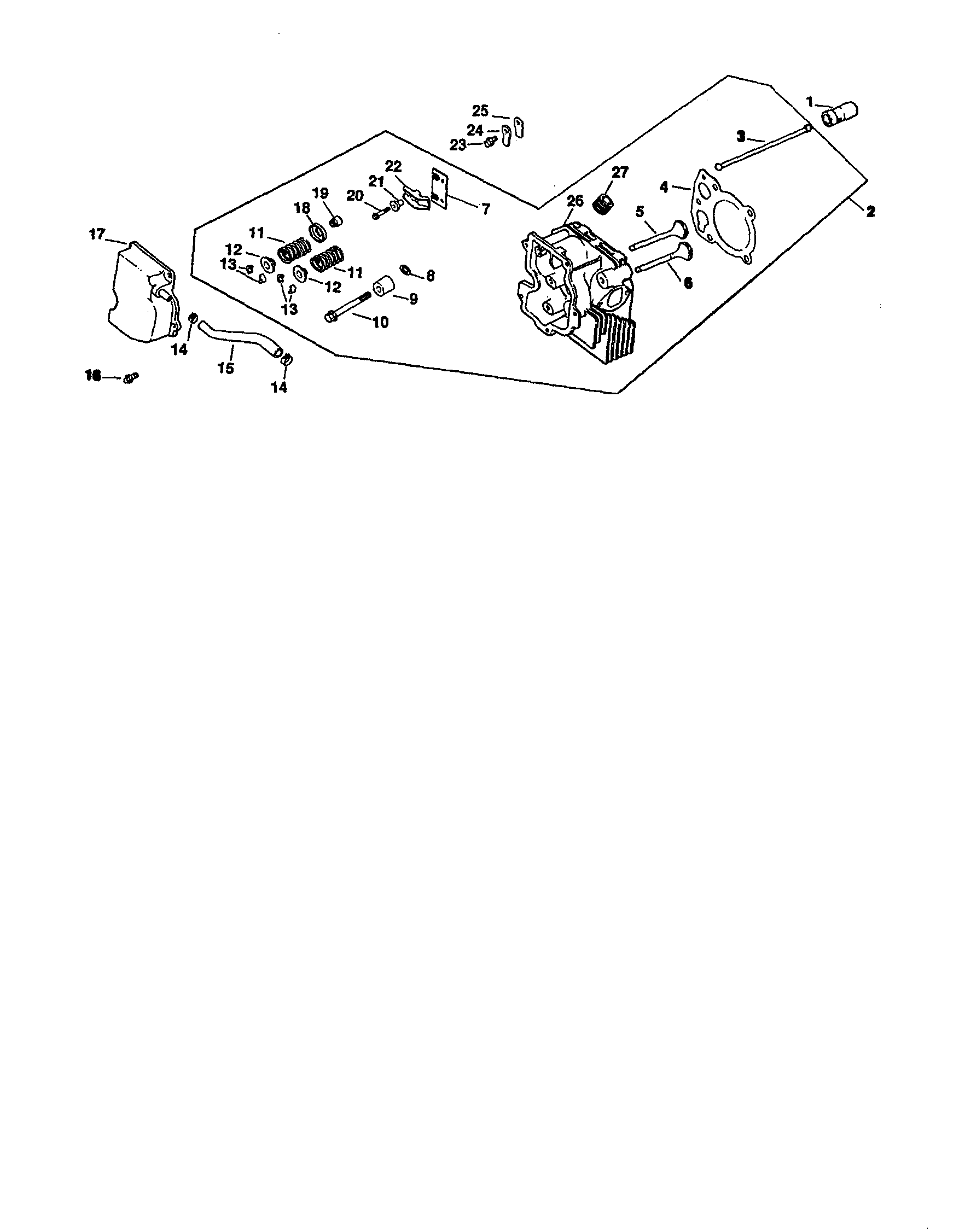 CYLINDER HEAD, VALVE AND BREATHER