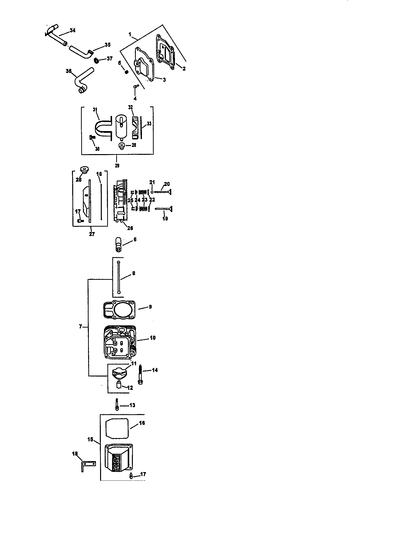 CYLINDER HEAD VALVE AND BREATHER