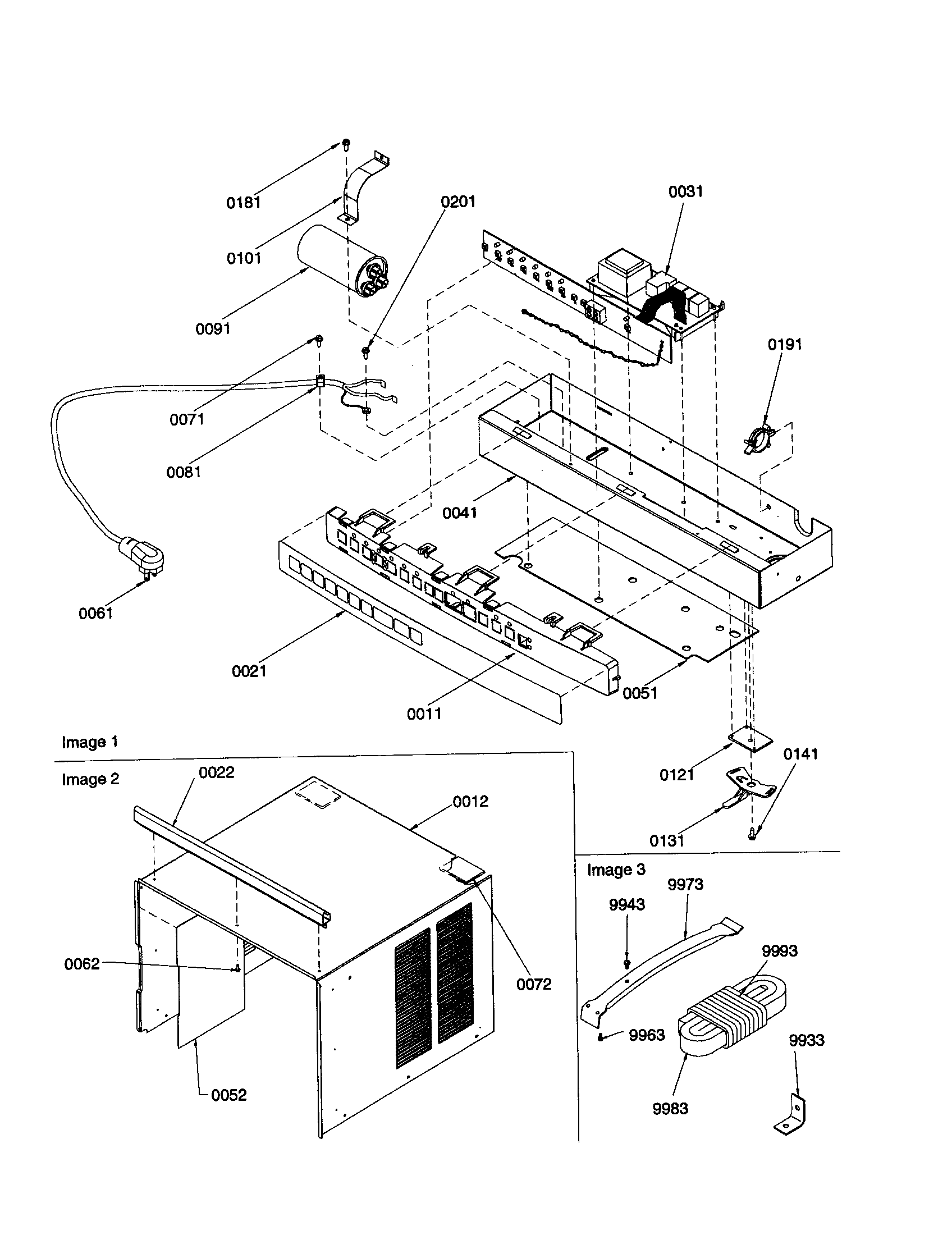 Control and outer case assembly