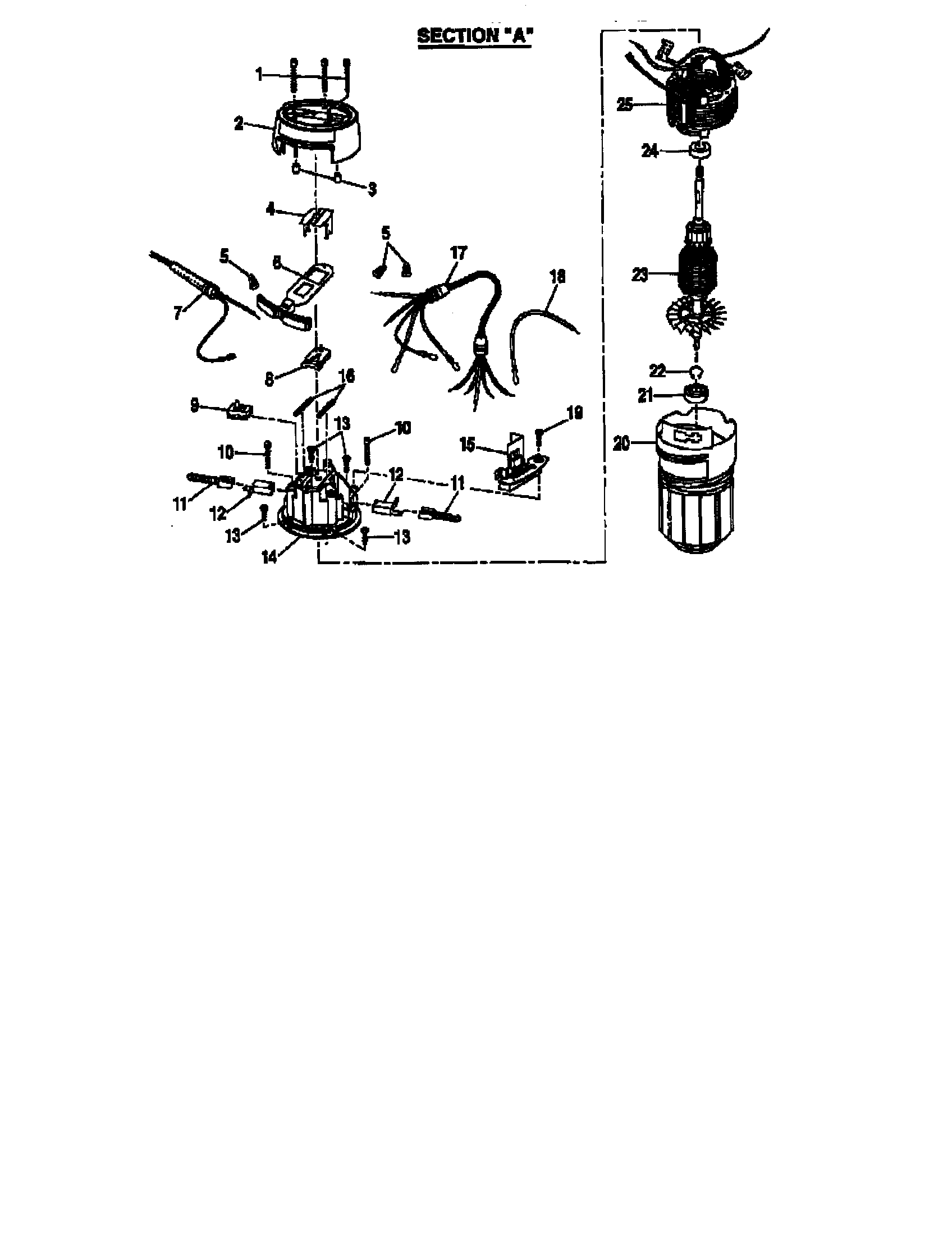 Armature and field assembly