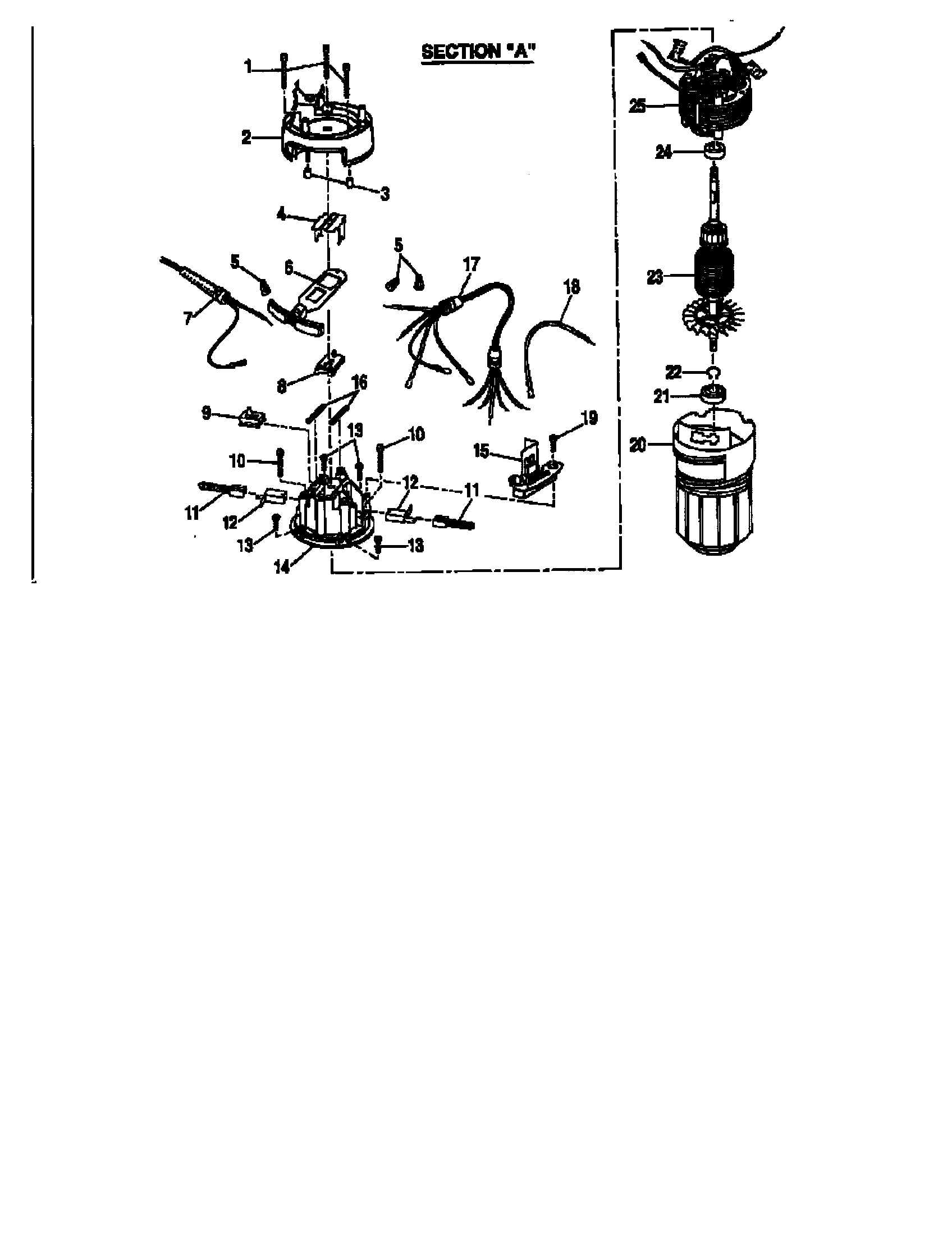 Armature and field assembly