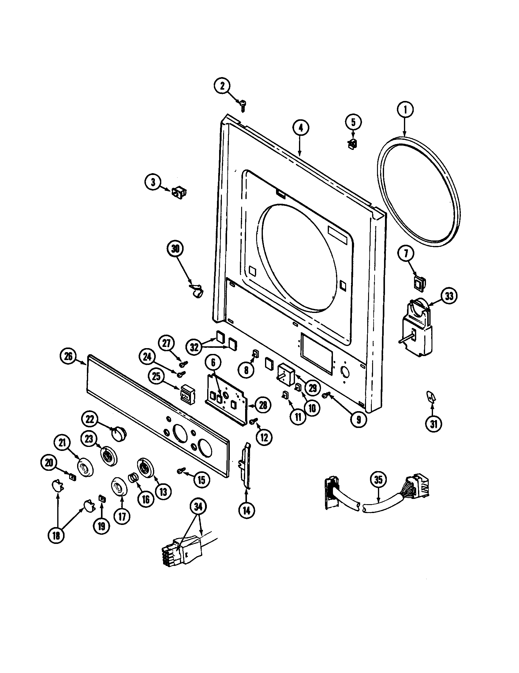 FRONT AND CONTROL PANELS