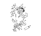 Maytag LSE7806ABQ motor-dryer and blower diagram