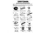 Craftsman 113177260 accessories/attachments diagram
