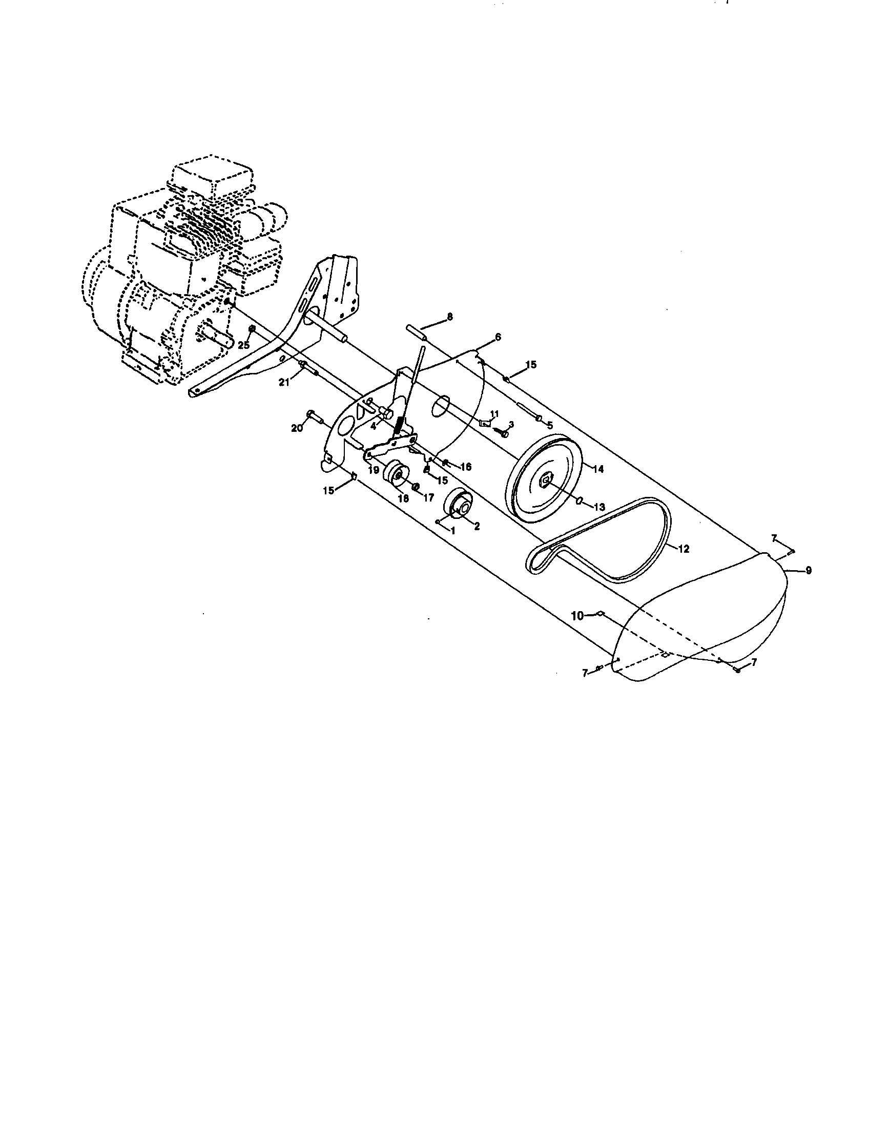 BELT GUARD AND PULLEY ASSEMBLY