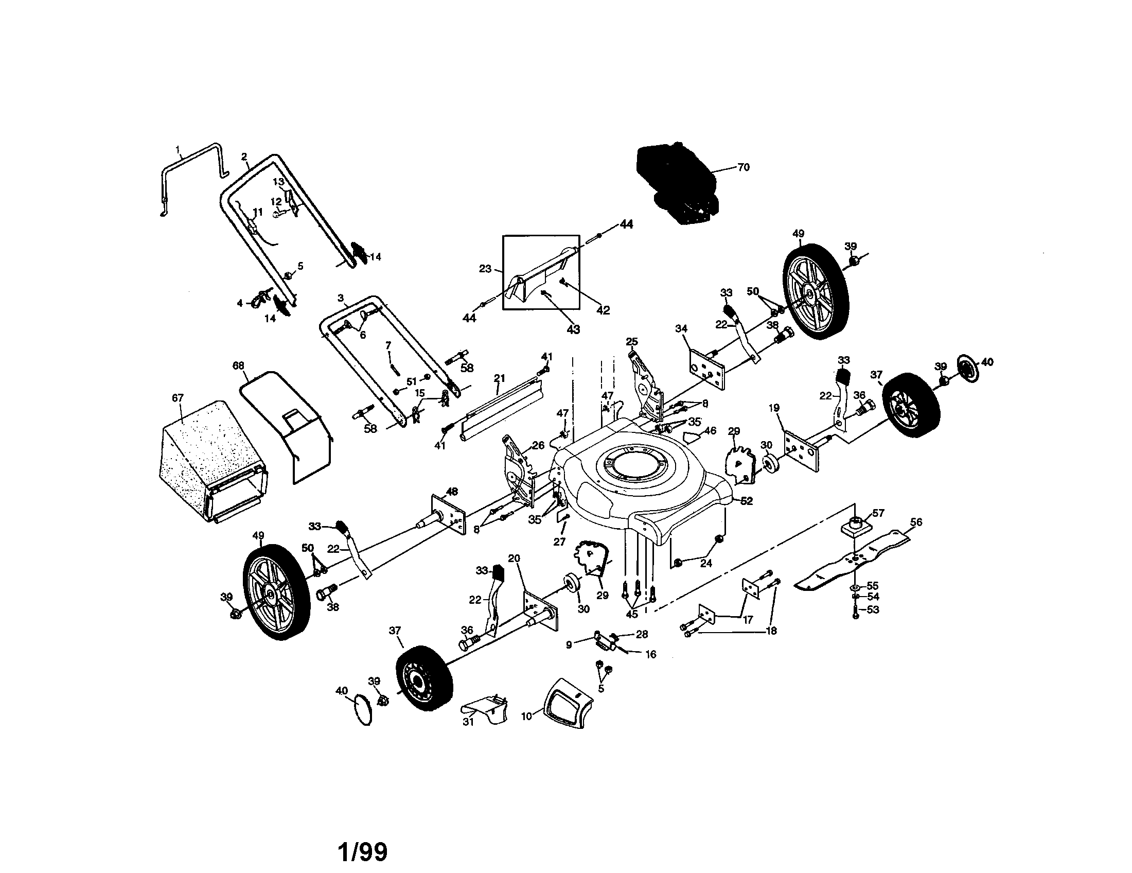ROTARY LAWN MOWER