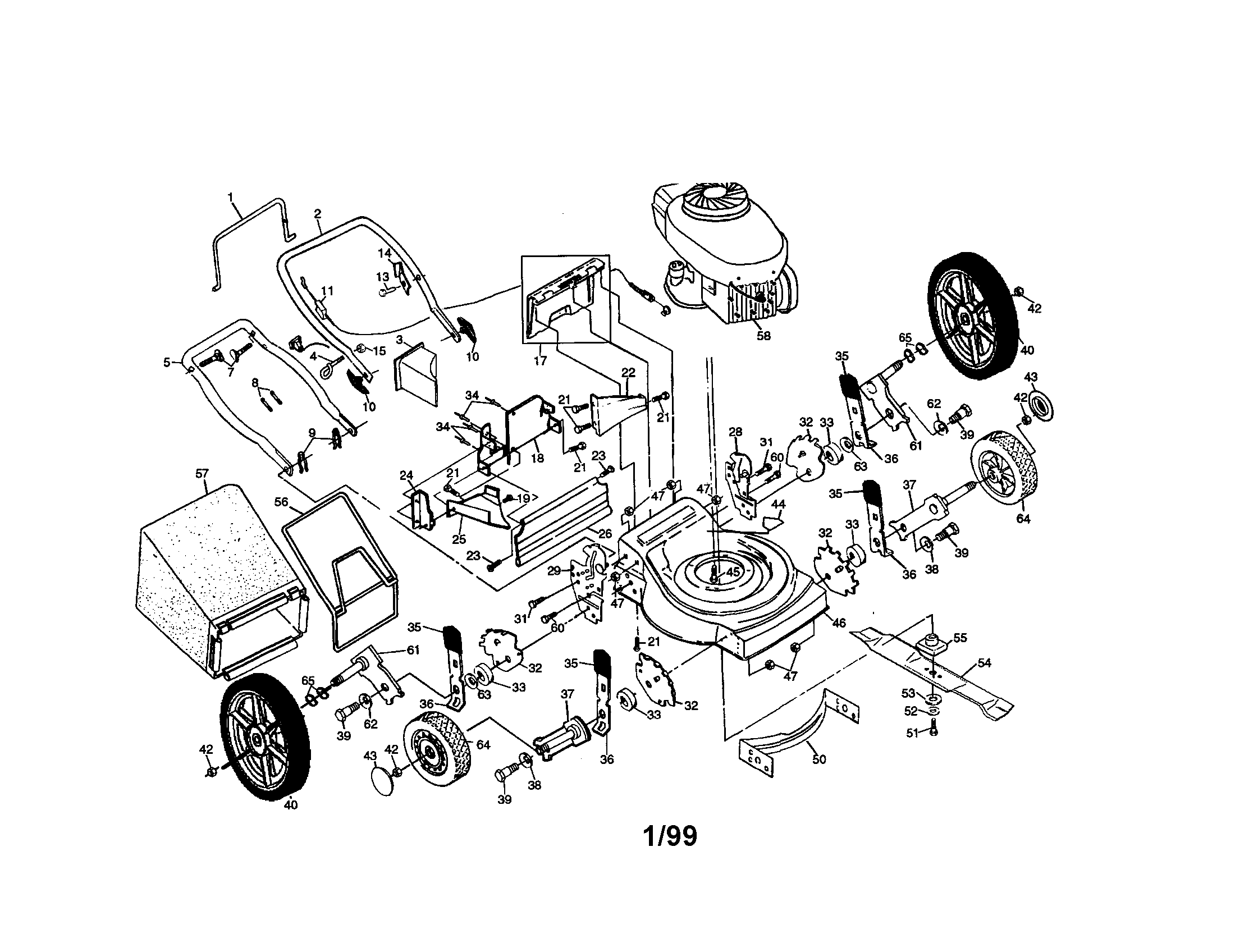 Rotary lawn mower