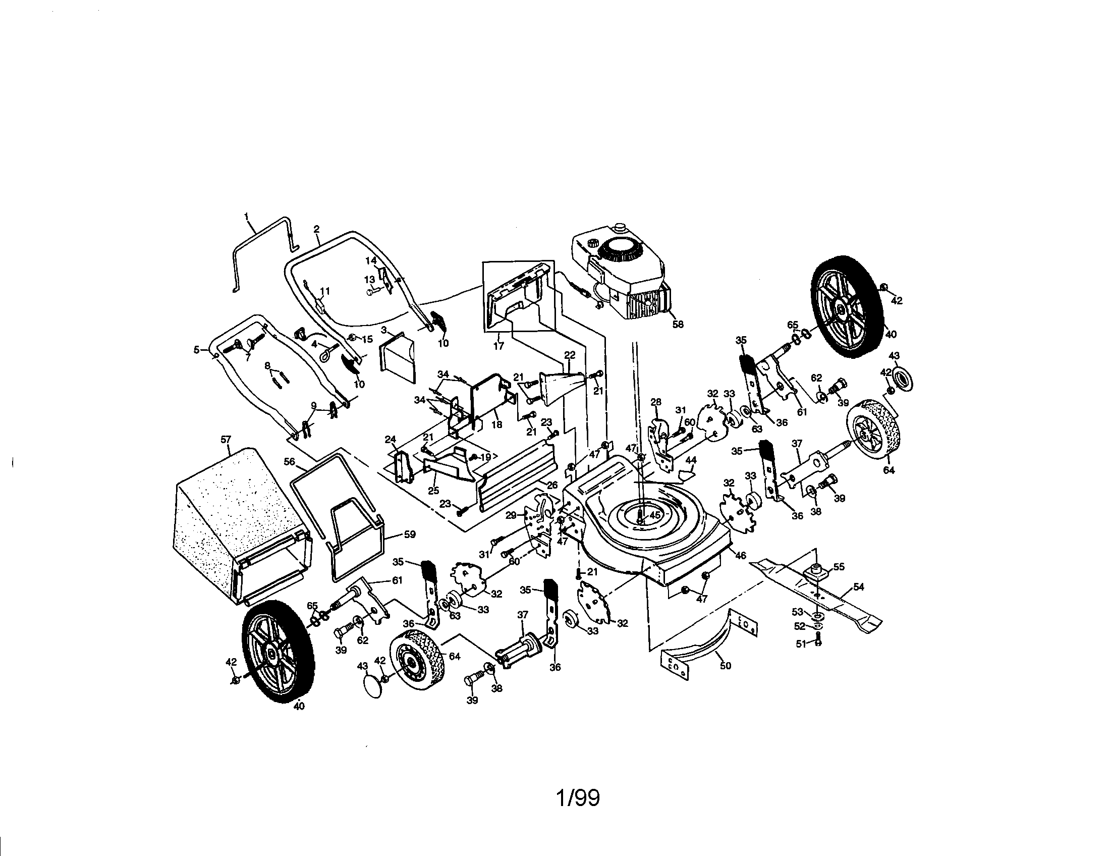 Craftsman rotary lawn mower