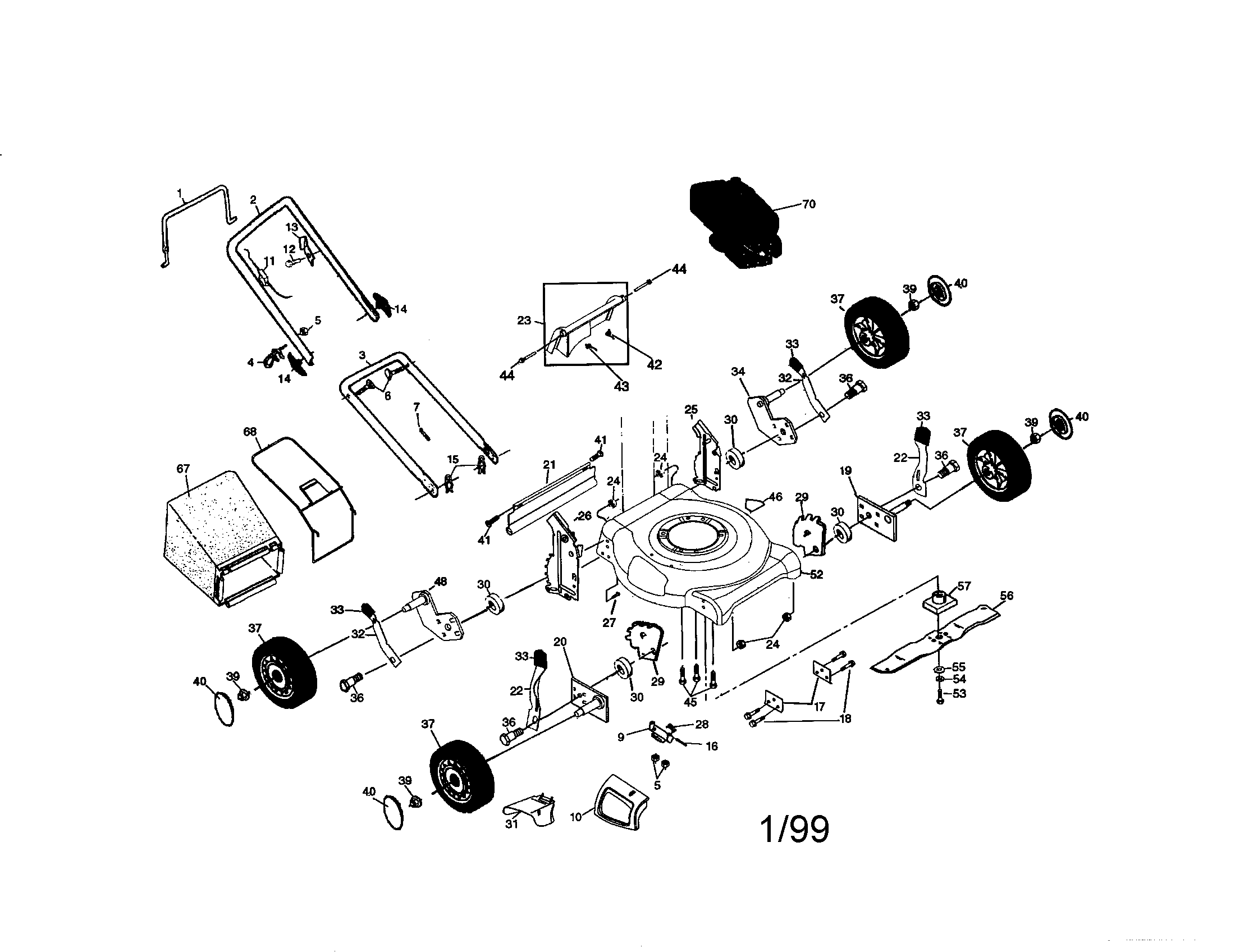 Rotary lawn mower
