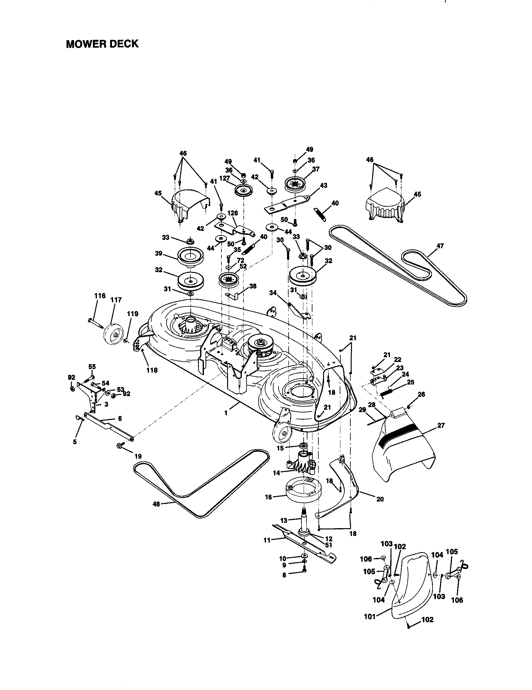 Mower deck