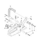 Fuel tank/tubular grip/buffer
