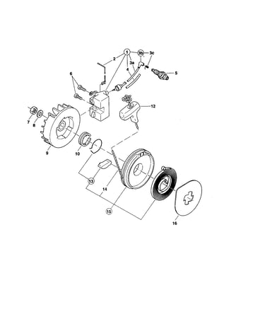 Ignition/flywheel/starter