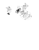 Air filter/fan housing/sprocket