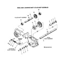 Wheel shaft/eccentric shaft and tiller shaft