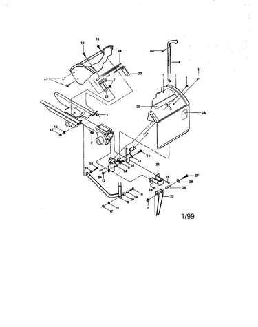 Tine hood/depth regulator/drag bar