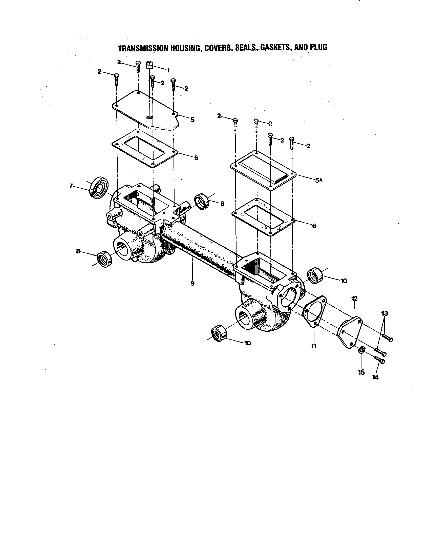 Rear housing -transmission