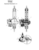 Single speed transmisson-l.h.