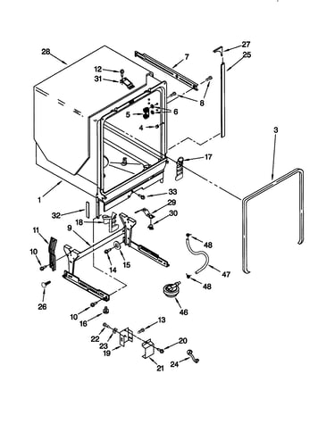 Tub and frame