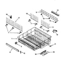 Upper rack and track