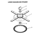Lower washarm and strainer
