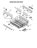 Upper rack and track