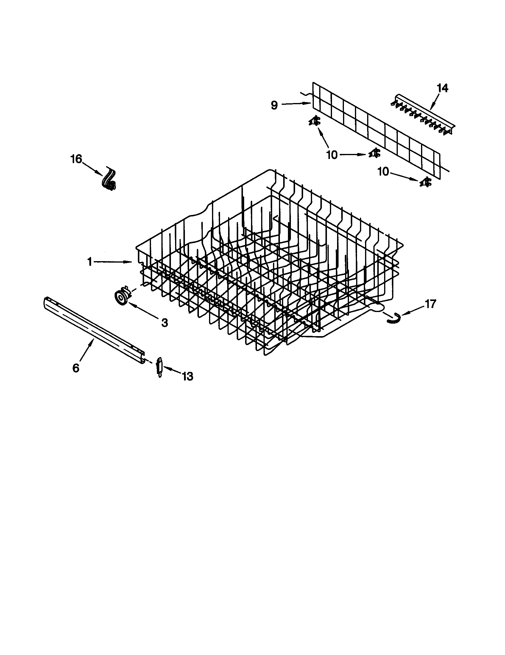 UPPER RACK AND TRACK