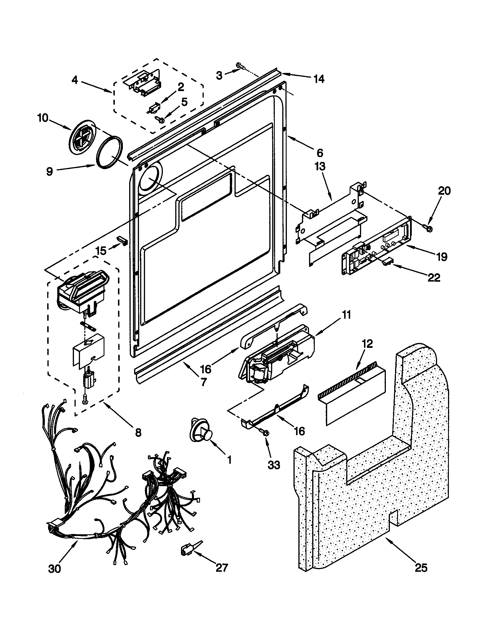 Door and latch