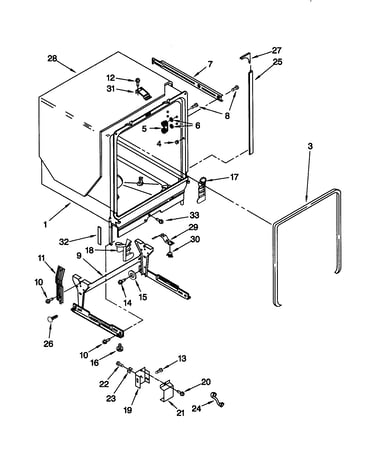 Tub and frame
