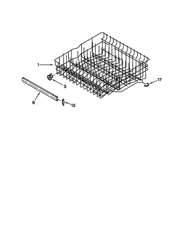 Upper rack and track