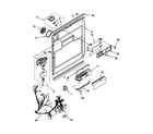 KitchenAid KUDG25SHAL0 door and latch diagram