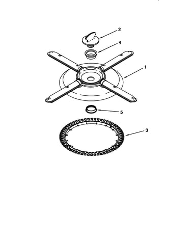 Lower washarm and strainer