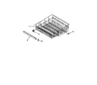 KitchenAid KUDG25SHAL0 upper rack and track diagram