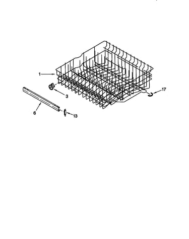 Upper rack and track