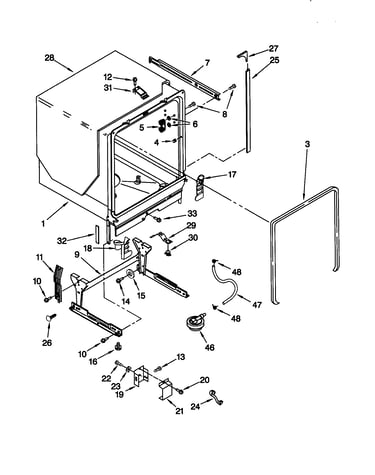 Tub and frame