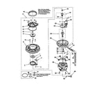 KitchenAid KUDY24SEAL5 pump and motor diagram