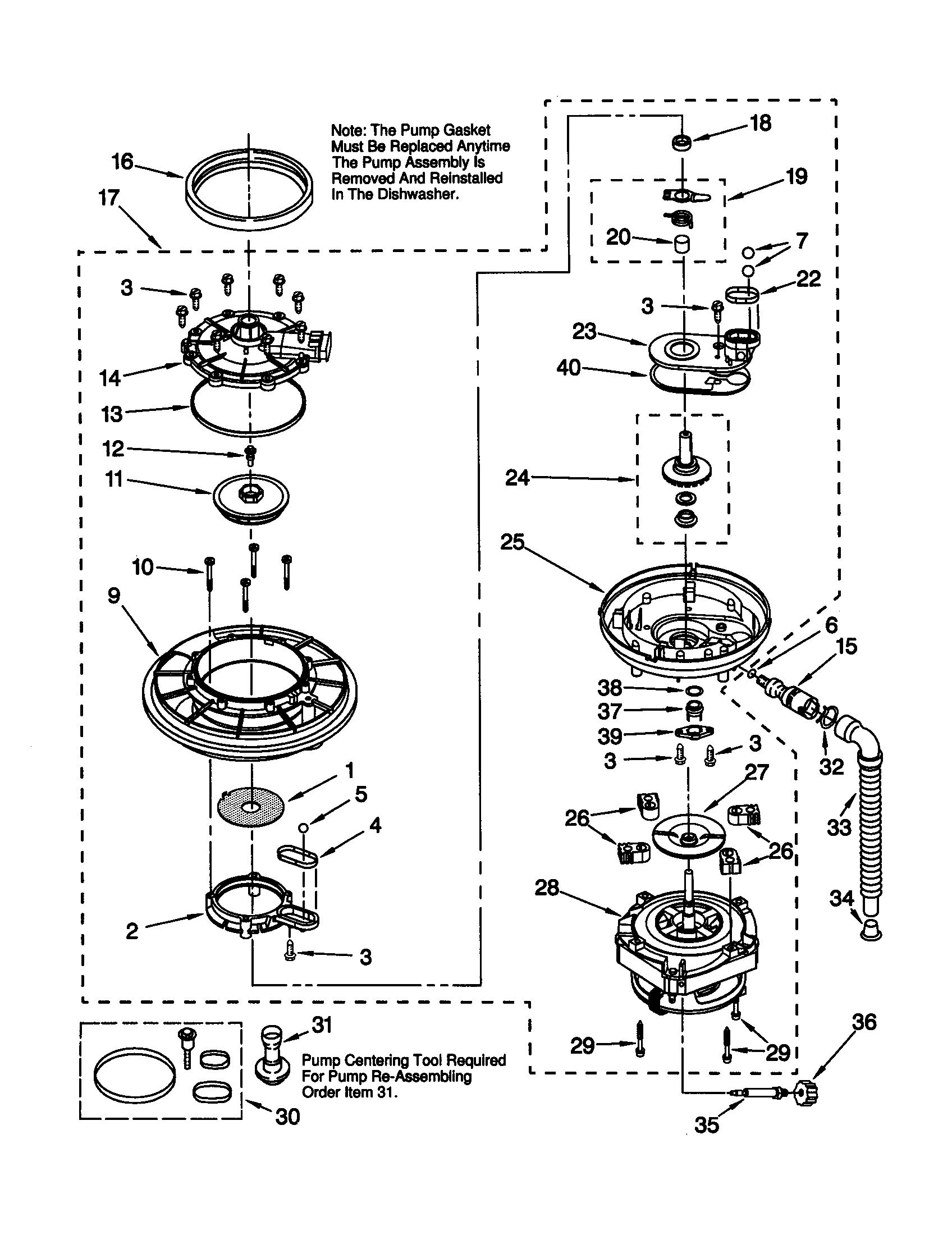 Pump and motor