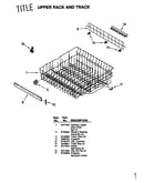 Upper rack and track