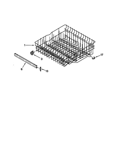 Upper rack and track