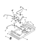 Burner box/gas valves/switches