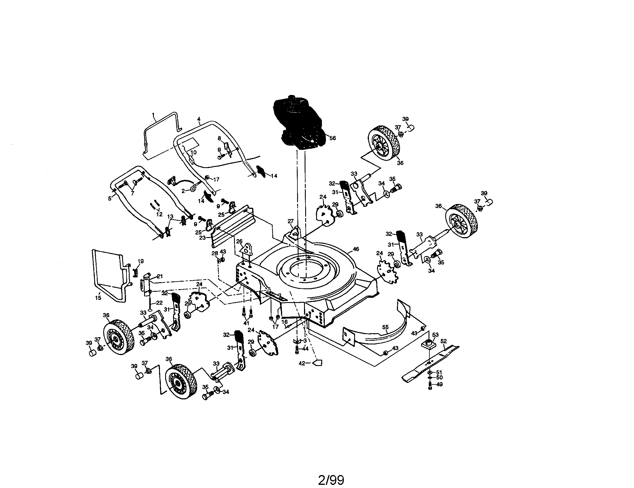 Rotary lawn mower