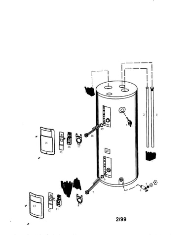 Energy efficient 40 gallon short